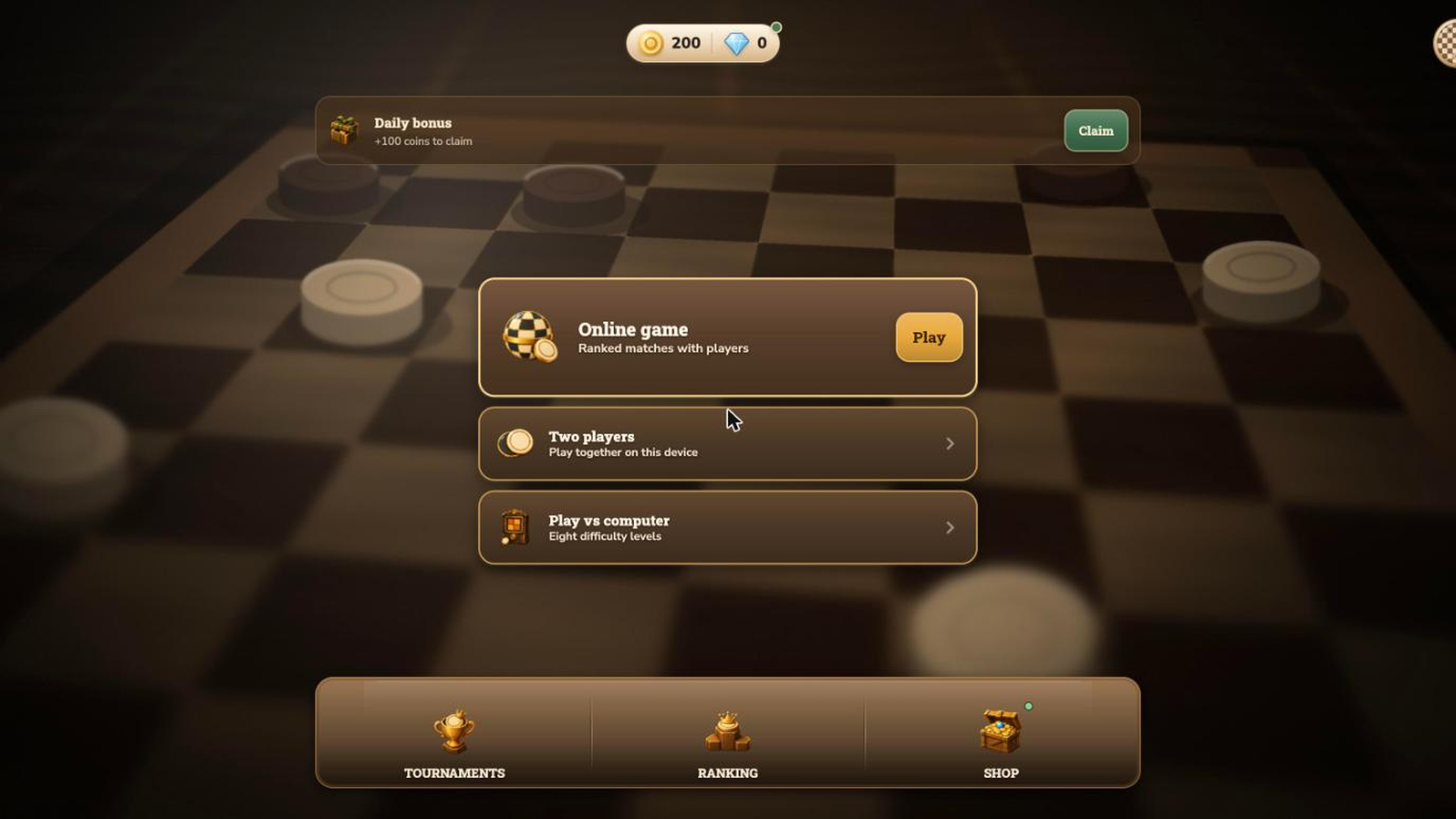 Screenshot of the Kondavo lobby